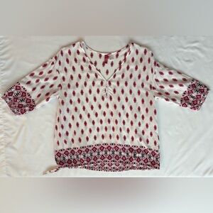 H&M Divided pink and white top (size 6 US)